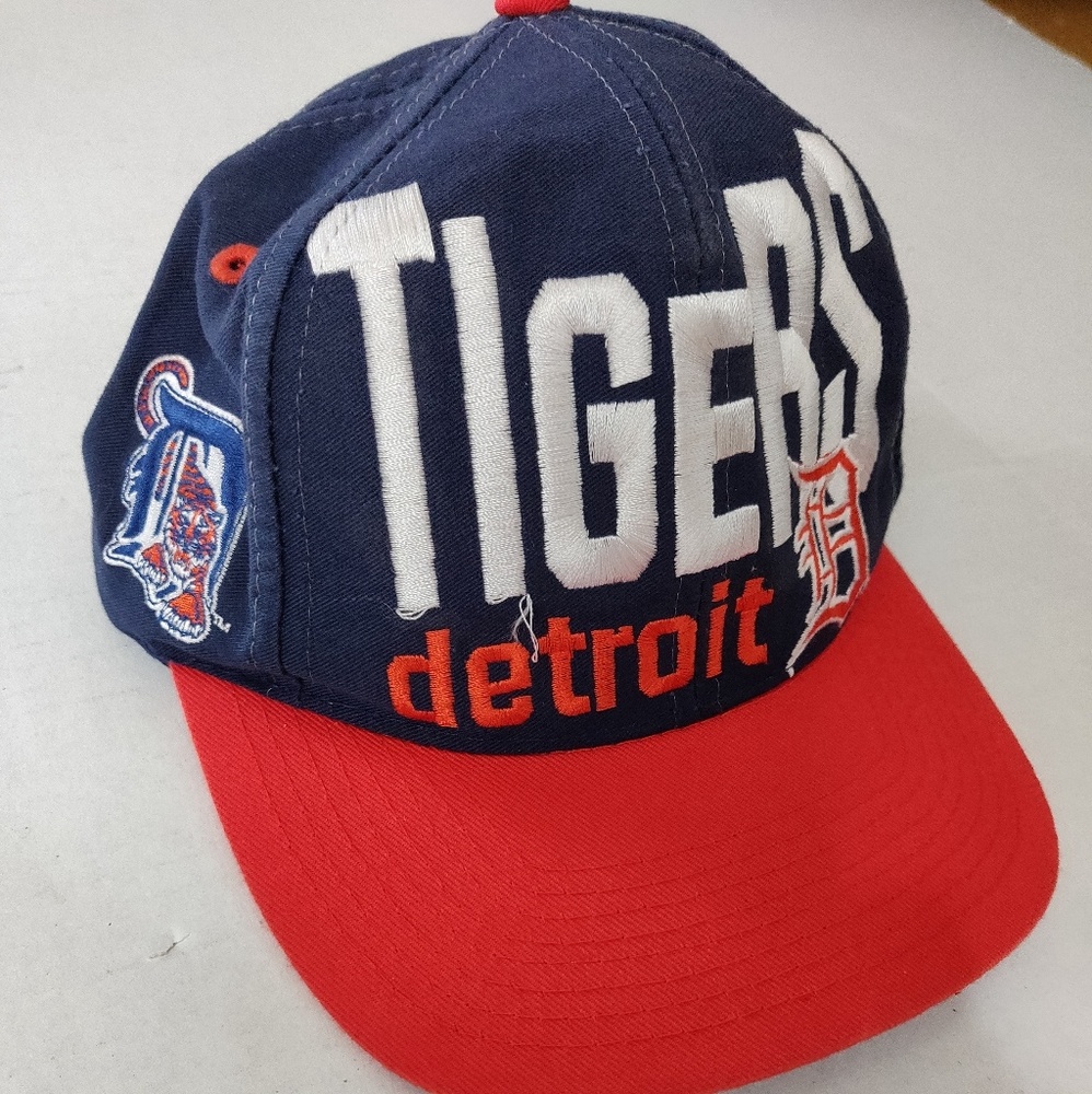 Vintage Detroit Tigers Snapback Hat Logo 7